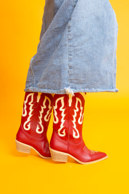 SHU SHOP | Yaya Dark Red Boots