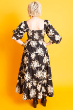 Load image into Gallery viewer, Floral Noir Dress
