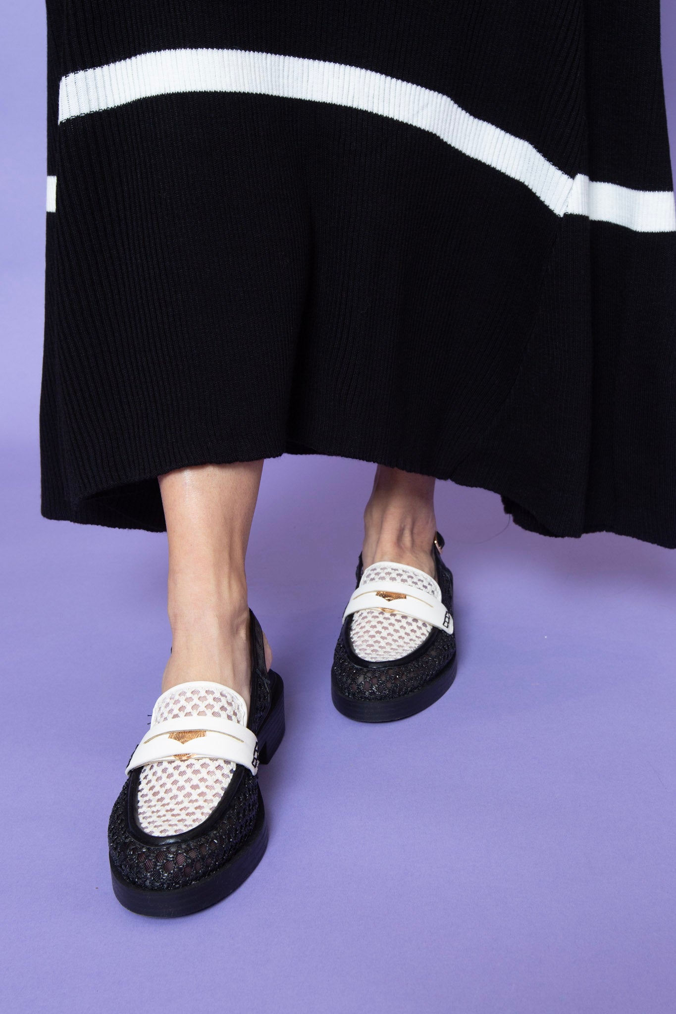 Paiinted Mesh Loafer