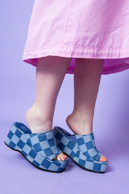 Trighton Checkered Platform Sandal