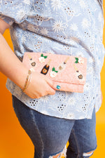 Load image into Gallery viewer, Pop The Bubbly Beaded Clutch
