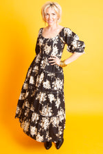 Load image into Gallery viewer, Floral Noir Dress
