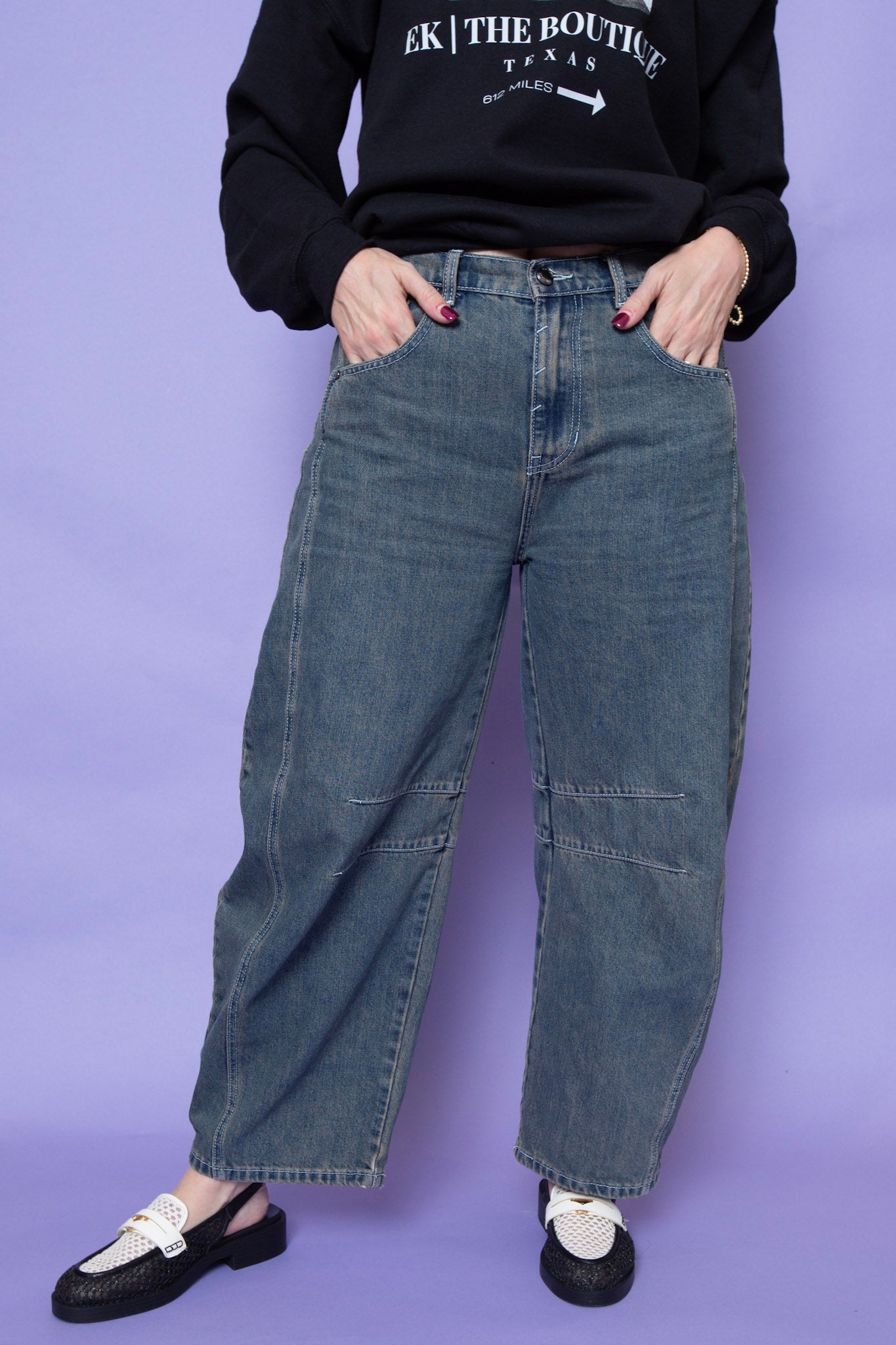 Classic Barrel Jean Dark Wash