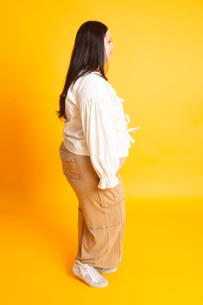 Khaki Lounge Pants | Curvy