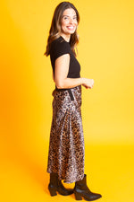 Load image into Gallery viewer, Leopard Mix Media Dress
