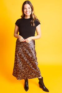 Leopard Mix Media Dress