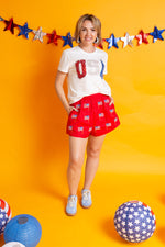 Load image into Gallery viewer, Queen Of Sparkles | American Flag Shorts
