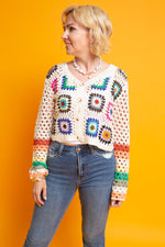 Load image into Gallery viewer, Simple Life Crochet Cardigan
