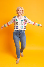 Load image into Gallery viewer, Simple Life Crochet Cardigan
