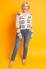 Load image into Gallery viewer, Simple Life Crochet Cardigan
