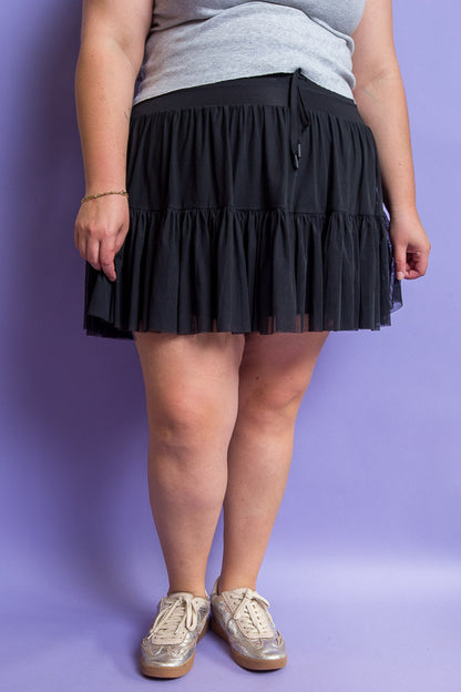 POPFLEX Pirouette Skirt Black | Plus