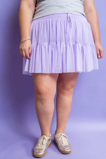 POPFLEX Pirouette Skirt Digital Lavender | Plus