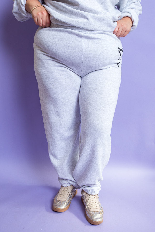 Ribbon Sweat Pant | Curvy