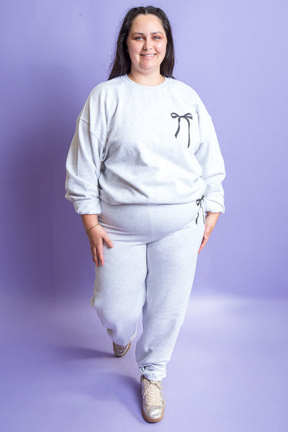 Ribbon Sweat Shirt | Curvy