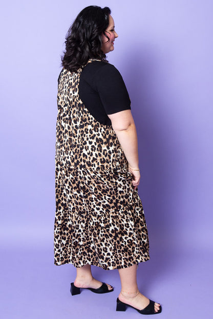 Roaring Leopard Overall Dress | Plus