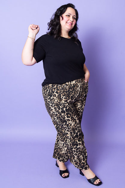 Scary Spice Leopard Barrel Jean | Plus