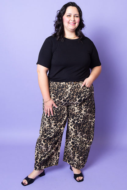 Scary Spice Leopard Barrel Jean | Plus