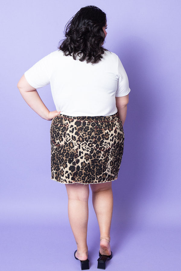 Spice Leopard Skirt | Plus