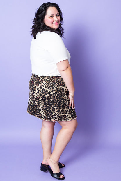 Spice Leopard Skirt | Plus