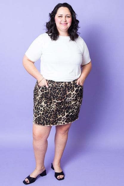 Spice Leopard Skirt | Plus