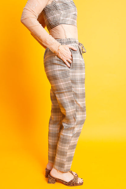 Pink Plaid Pants