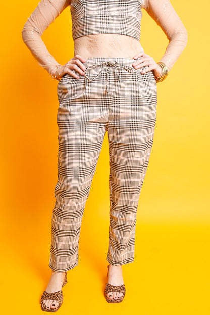 Pink Plaid Pants