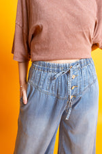 Load image into Gallery viewer, Chambray Denim Pants
