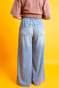 Chambray Denim Pants