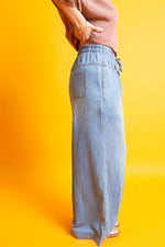 Load image into Gallery viewer, Chambray Denim Pants
