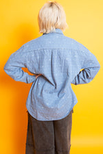 Load image into Gallery viewer, Bolka Dot Denim Top
