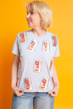 Load image into Gallery viewer, QUEEN OF SPARKLES | Diet Coke Scattered Can Tee
