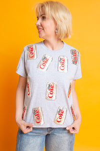 QUEEN OF SPARKLES | Diet Coke Scattered Can Tee