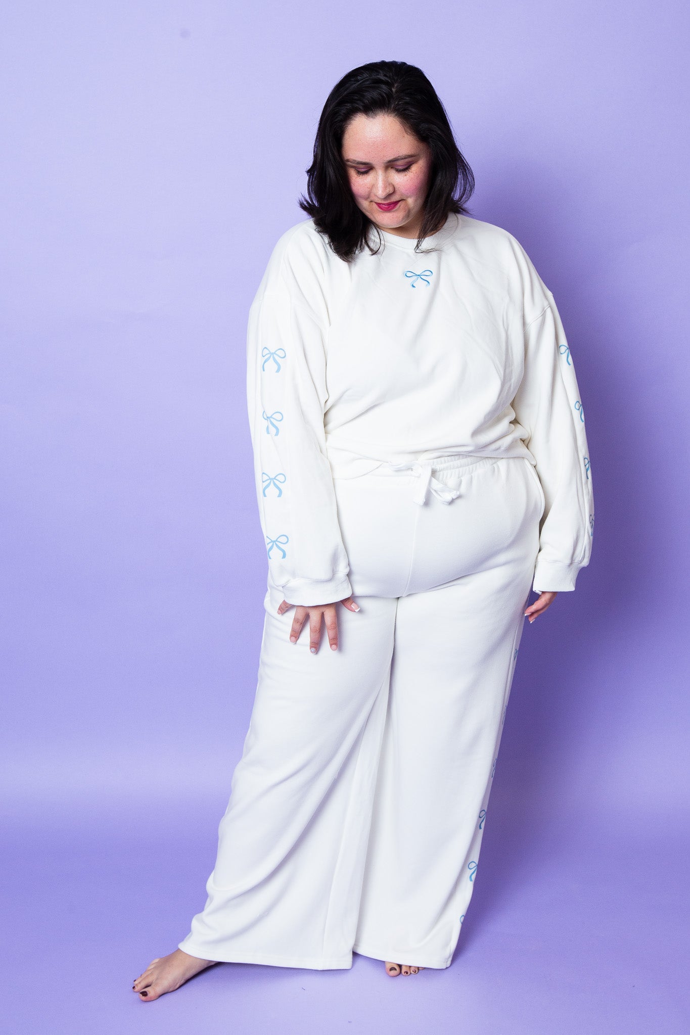 Obsessed Ribbon Bow Lounge Pants | Plus