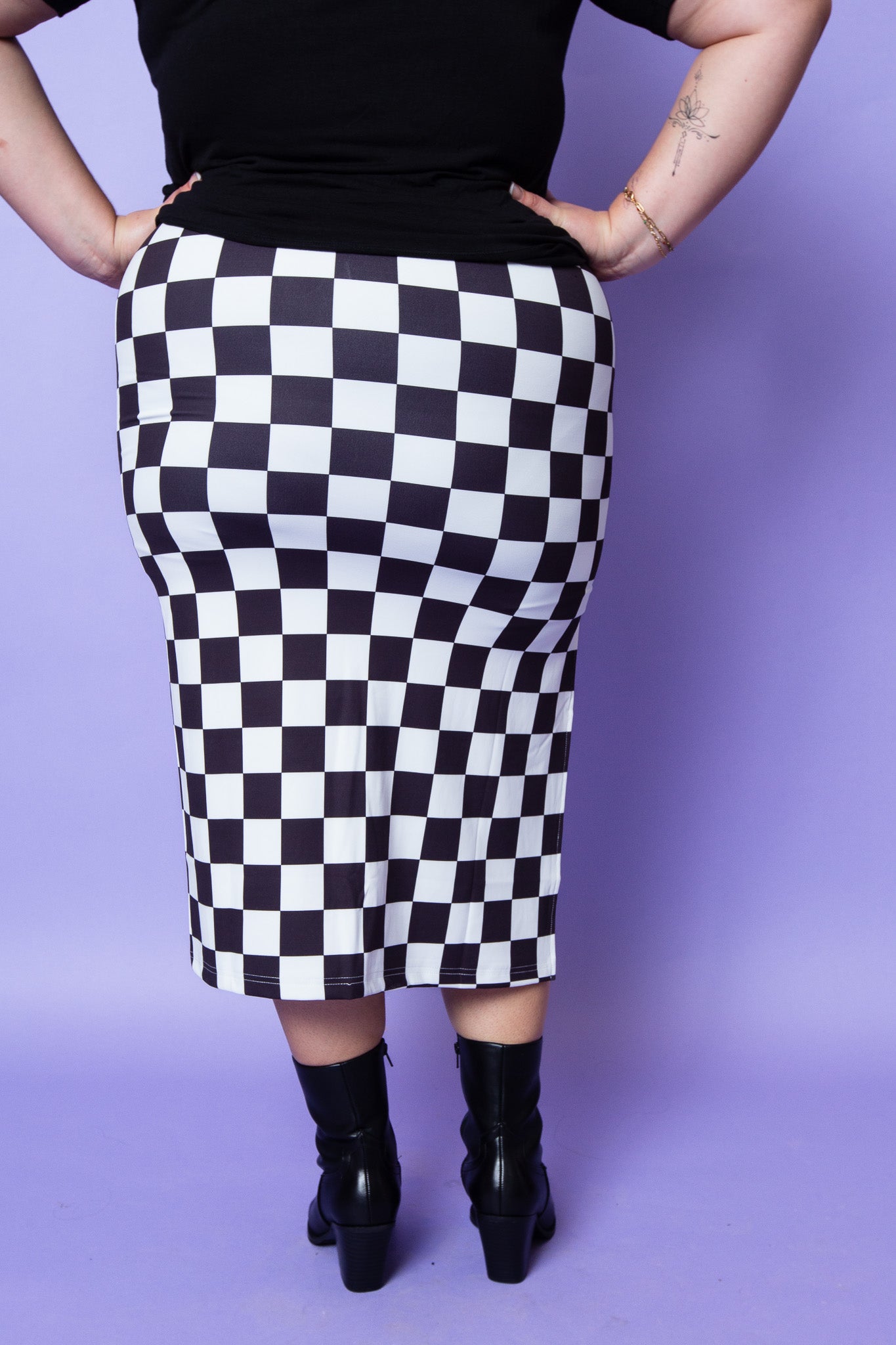 The Queens Move Midi Skirt | Plus