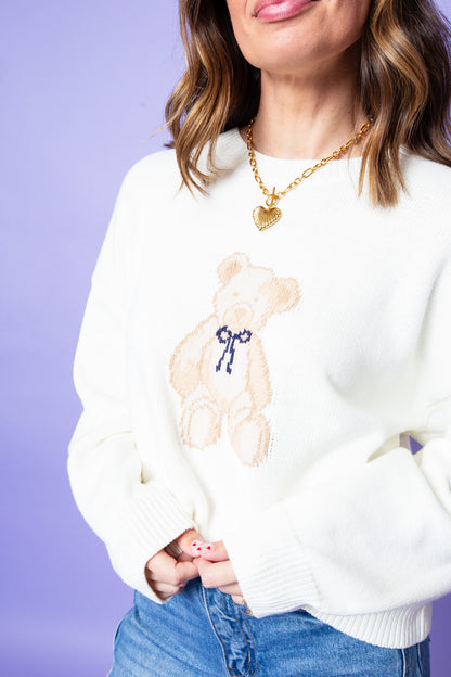 Nostalgia Teddy Bear Sweater