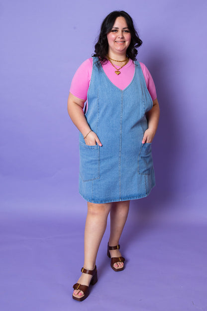 Denim Delight Dress | Plus