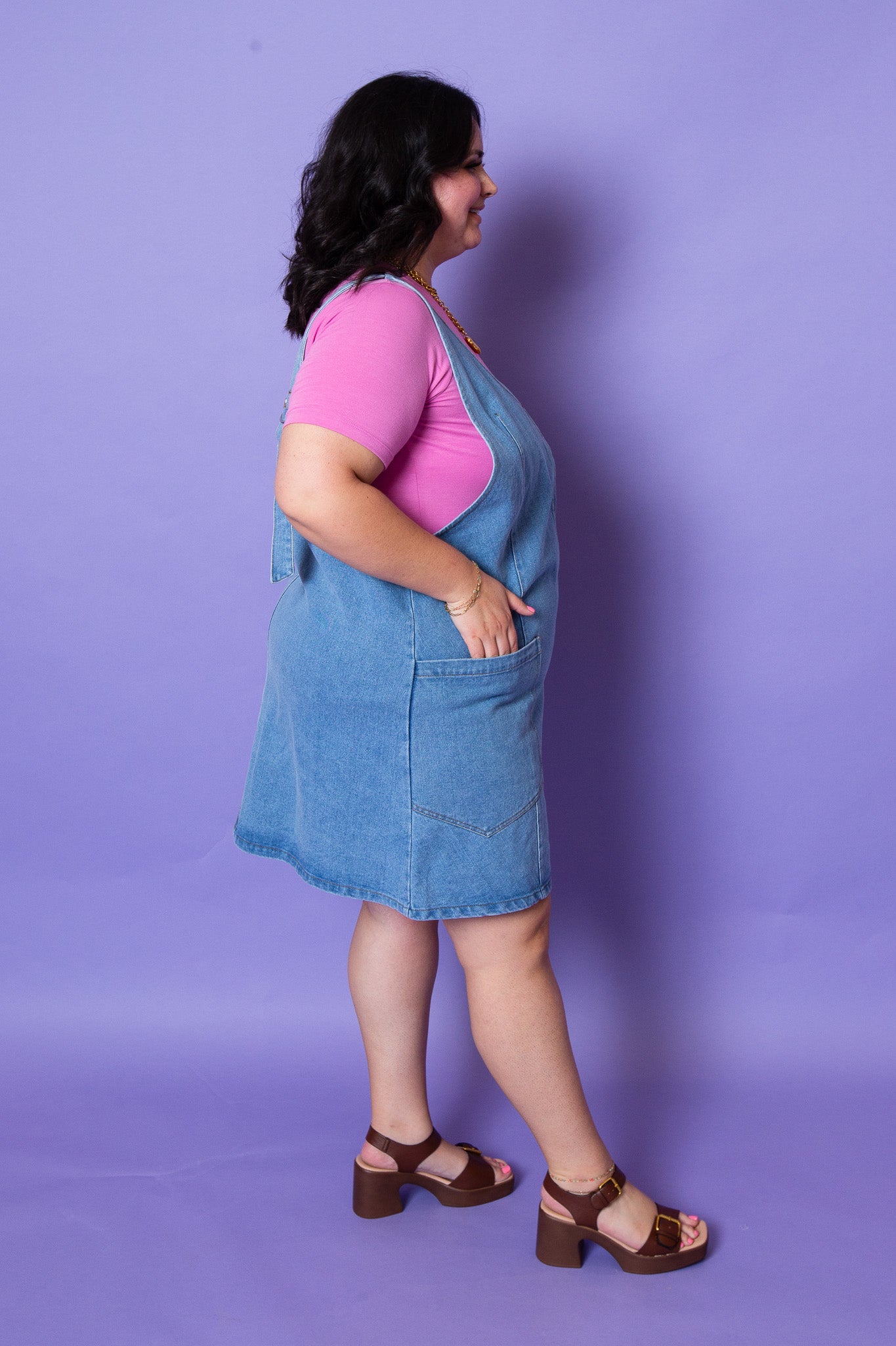 Denim Delight Dress | Plus